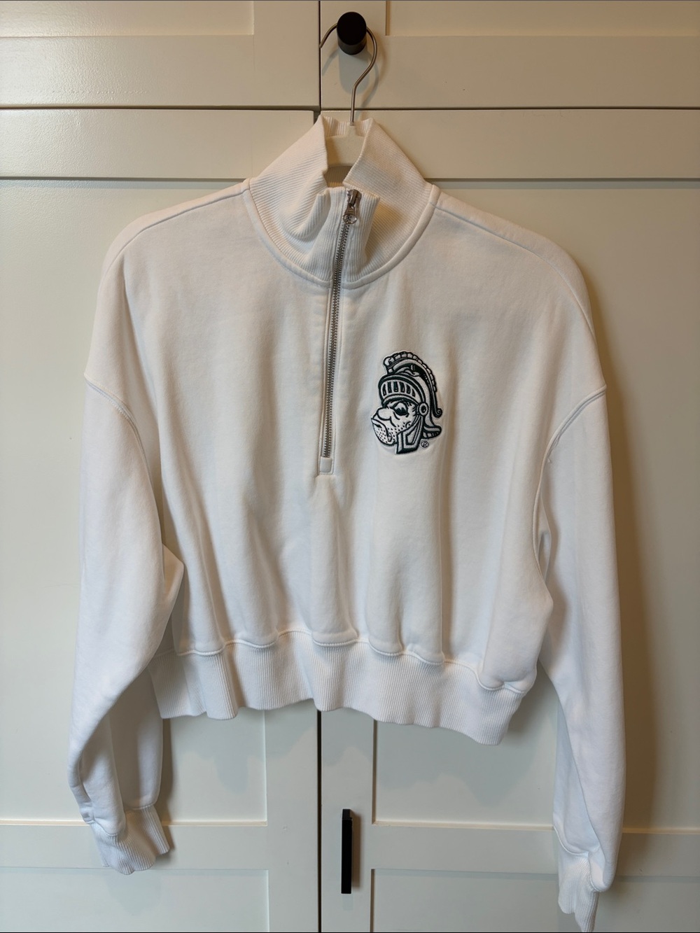 W’s Cropped MSU Nike Quarter-Zip Sweatshirt